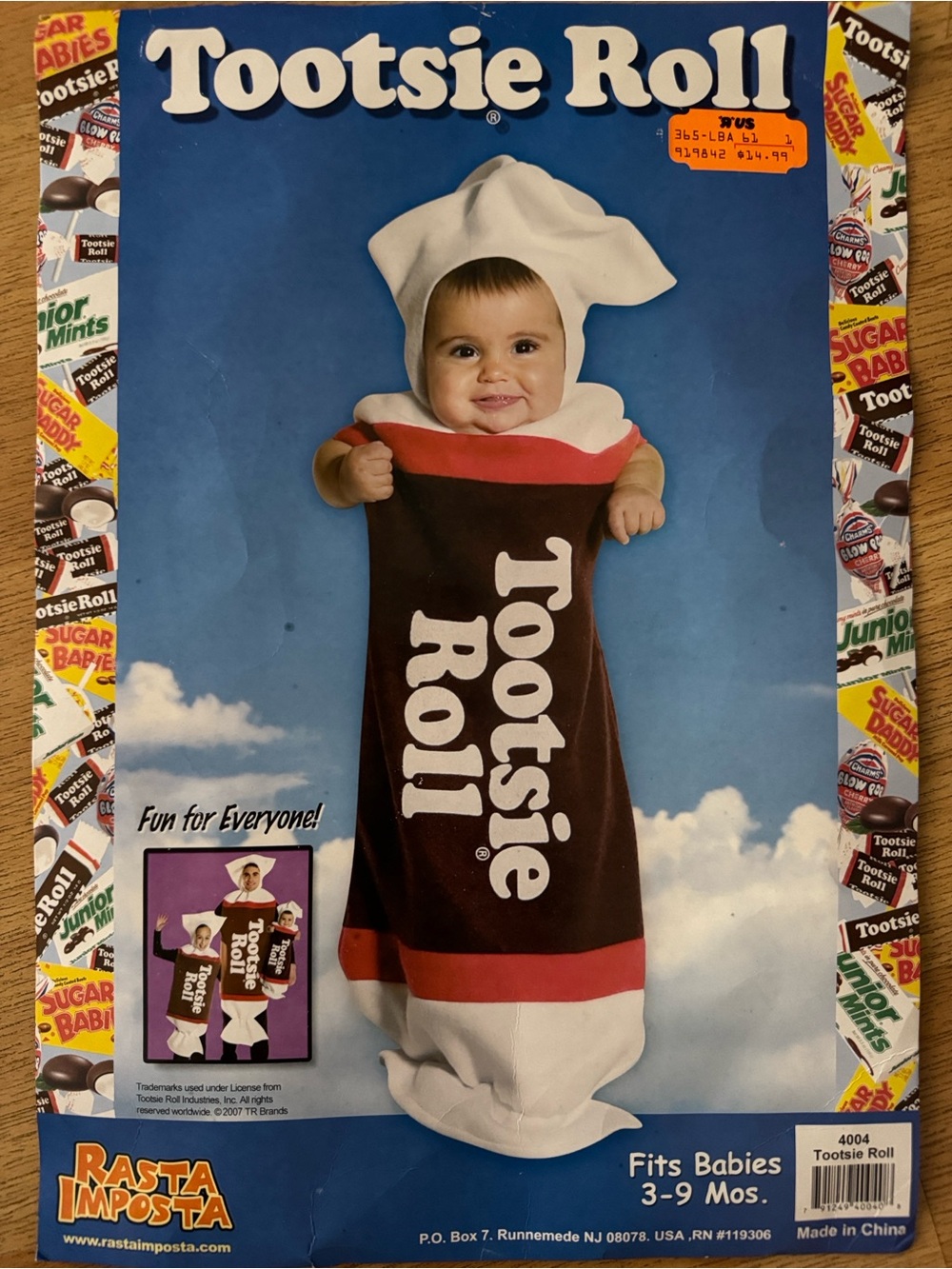 Vintage RASTA IMPOSTS For Baby 3-9Month Costume - Brown & White